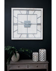 Elegant Williston White Square Wall Clock | Large Modern Design