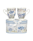 Celeste Blooming Garden Mugs x 2 In Gift Packaging