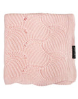 Rose Quartz Seashell Cellular Bamboo Baby Blanket - Hypoallergenic & Breathable 80x100 cm - OEKO-TEX Certified Cotton Bamboo Blend by Lullalove UK at brixbailey.com