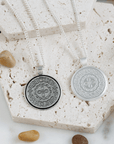 Celtic Mandala Personalised Silver Necklace