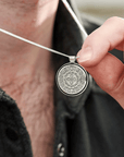 Celtic Mandala Personalised Silver Necklace