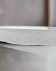 Multi Wick Concrete Oval Loaf Bowl Candle