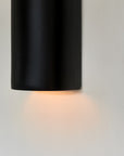 Curve Ceramic Wall Light Black Finish