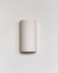 Curved Ceramic Wall Light in Matte White Finish