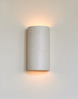 Handcrafted Ceramic Wall Light in Raw White Curve