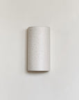 Handcrafted Ceramic Wall Light in Raw White Curve