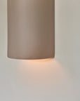 Handmade Ceramic Curve Wall Light Taupe