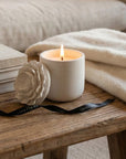 Floral Ceramic Candle