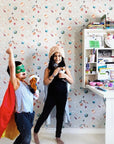 Watercolour Planet Wallpaper | Solar System, Stars & Rockets | Kids Bedroom