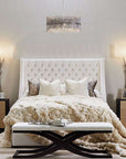 Luxury champagne Tuscan shearling throw rug, unique handcrafted premium sheepskin, stylish bed or sofa decor, best-selling warm textured home accessory by Wildash London at brixbailey.com