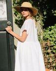 Charlotte Linen Dress - White Linen Dress