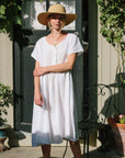 Charlotte Linen Dress - White Linen Dress