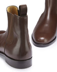 Brown Leather Chelsea Boots, Welted Leather Sole