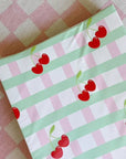 Anti-Roll Wedge Baby Changing Mat - Cherry
