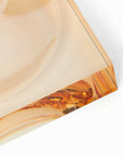 Chelsea Amber Glass Trinket Tray - Brown