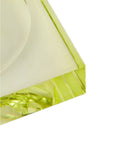 Chelsea Glass Trinket Tray - Yellow/Green