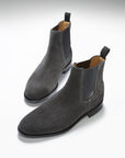 Grey Suede Chelsea Boots, Welted Leather Sole
