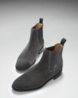 Grey Suede Chelsea Boots, Welted Leather Sole