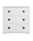 Julia White Chest of Drawers for Children