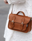 Handmade Leather Micro Satchel - Chestnut
