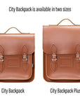 Handmade Leather City Backpack - Chestnut