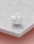 Chicken Silver Charm