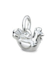 Chicken Silver Charm