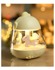 Yellow Carousel Lamp with Music and Light