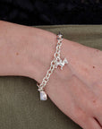 Chihuahua Silver Dog Charm Bracelet