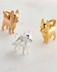 Chihuahua Silver Dog Charm