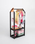 House Shaped Clothes Rack with Storage