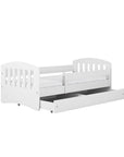 Classic White Childrens Bed with Safety Features