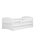 Classic White Childrens Bed with Safety Features