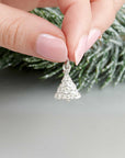 Christmas Tree Personalised Silver Charm