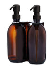 Chrome Double Wall Mounted Soap Dispenser