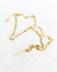 Chunky chain lightning bolt necklace