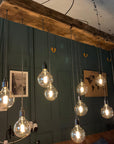 Chunky Wooden Beam Chandelier XXL Long Drop