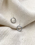Recycled Bomb Circle Earrings