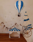 Mr. Bear and his Circus Bike – Wooden Wall Decoration