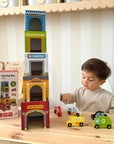City Vehicles Puzzle Cubes for Toddlers