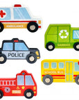 City Vehicles Puzzle Cubes for Toddlers