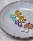 Classic Athena Drop Earrings in Moonstone
