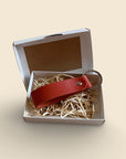 Handcrafted Leather Keychain – Eco-Friendly, Multi-Color Options by Yoru at www.brixbailey.com
