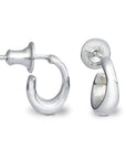 Classic Huggy Silver Hoop Earrings