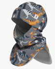 Thermal Merino Balaclava for Kids Dinosaurs