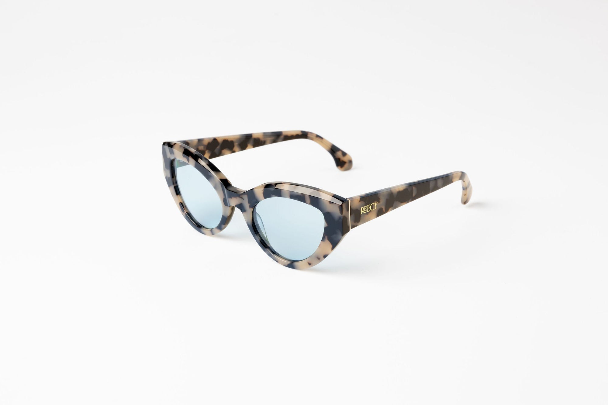 Classic Cateye Light Tortoiseshell Frames - 90s Edge, UV Protection & Biodegradable by Reecy at brixbailey.com