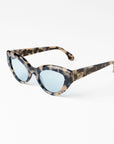 Classic Cateye Light Tortoiseshell Frames - 90s Edge, UV Protection & Biodegradable by Reecy at brixbailey.com