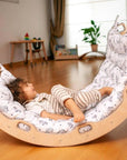 Climbing Arch Rocker with Origami Pillow | Montessori Play Set-0