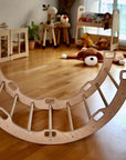 Climbing Arch Rocker with Origami Pillow | Montessori Play Set-4