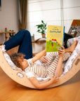 Climbing Arch Rocker with Origami Pillow | Montessori Play Set-1